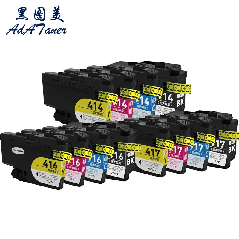 LC414 LC-414 LC416 LC417 LC 414 416 417 Premium Color Compatible Inkjet Ink Cartridge For Brother Printer