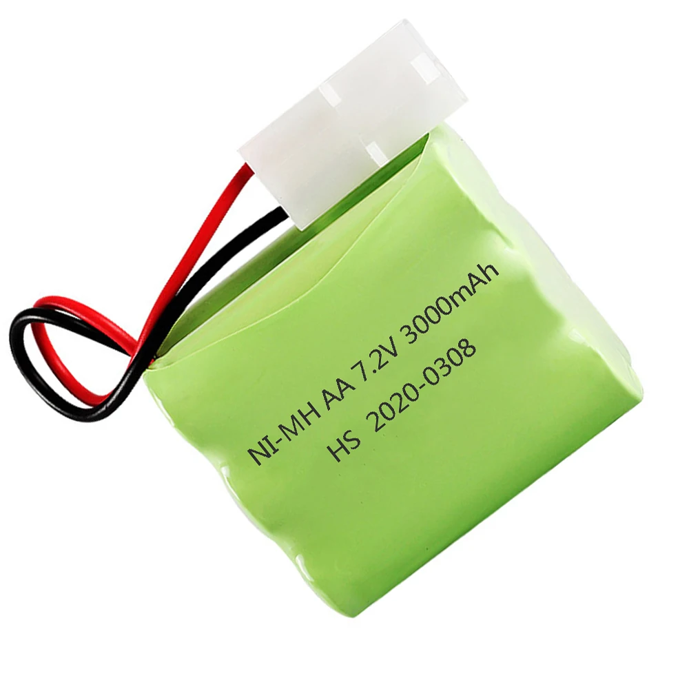 7.2 V 3000mah NiMH bateria T model dla zabawki zdalnie sterowane samochody zbiorniki pociągi Robot łódź pistolety Ni-MH AA 700mah 7.2 v upgrade