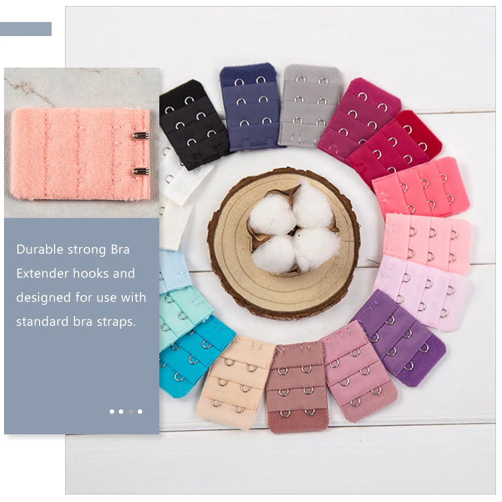 

30Pcs Bra Extensions Hooks Set Easy to Use Bra Accessories for Tight Bras Elastic Strap Extender Comfortable Wear