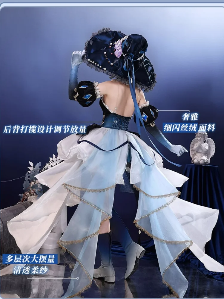 Furina 코스프레 게임 Genshin Impact Anime 여성 우아한 드레스 역할 놀이 의류 카니발 코믹 콘 파티 정장 사전 판매