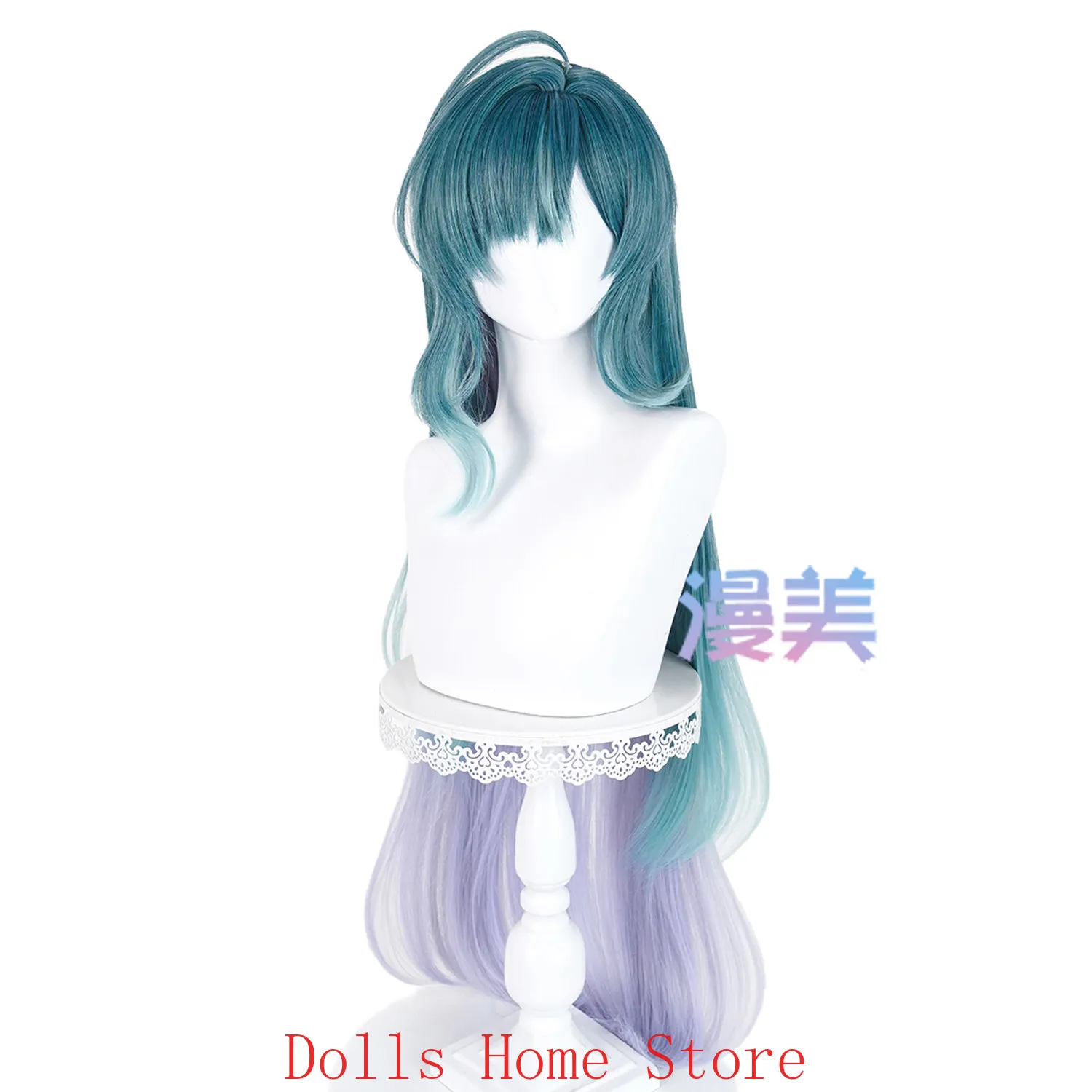 Genshin Impact Vodyanitsa Anime Cosplay Wig Hair Women Halloween Heat Resistant Synthetic Wigs Party Role Play Gift view 6