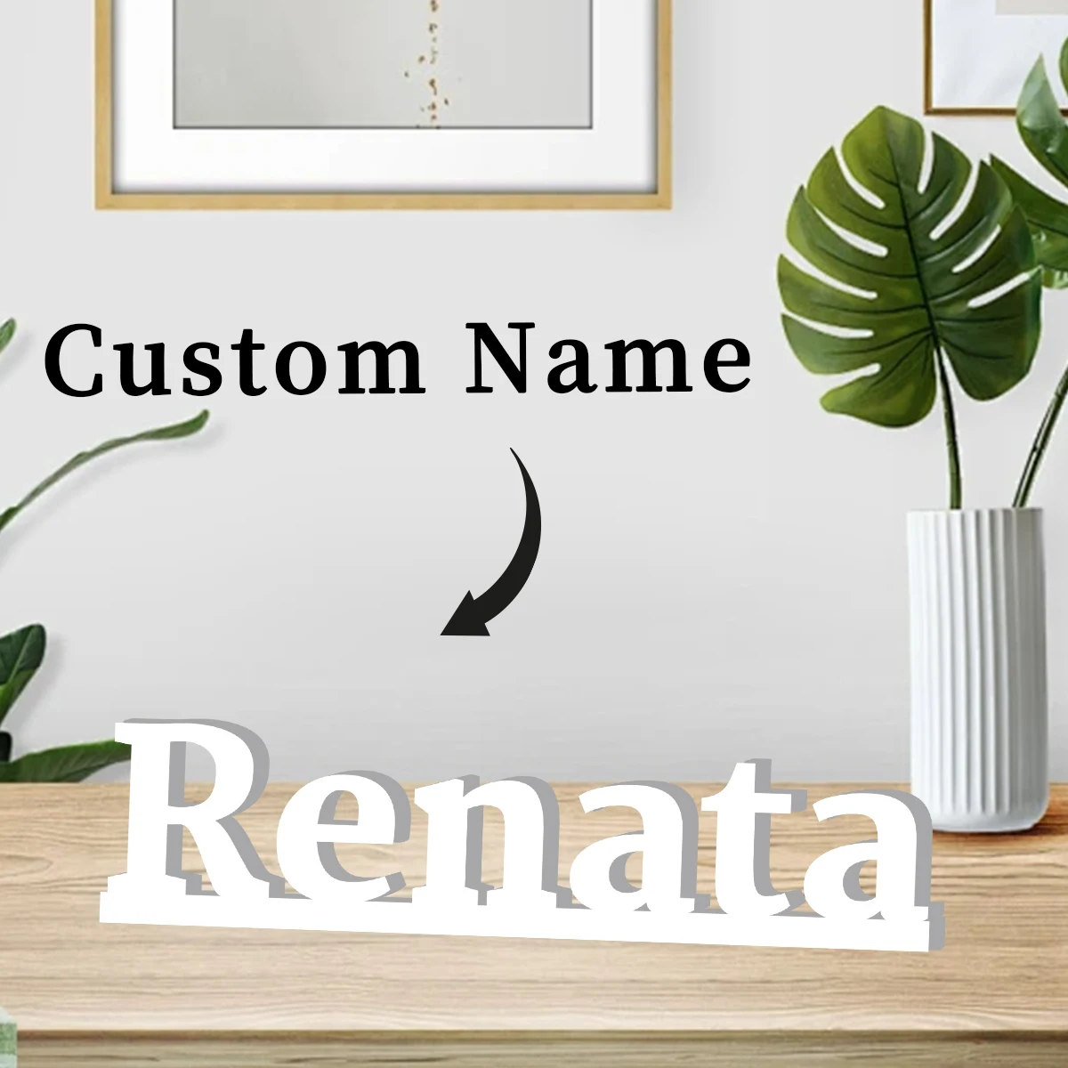 1pc Custom Text Decor,Text Name,PVC Letter Sign, Graduation Name Sign,Door Decor,Easy Install, Holiday Season, Perfect DIY Idea