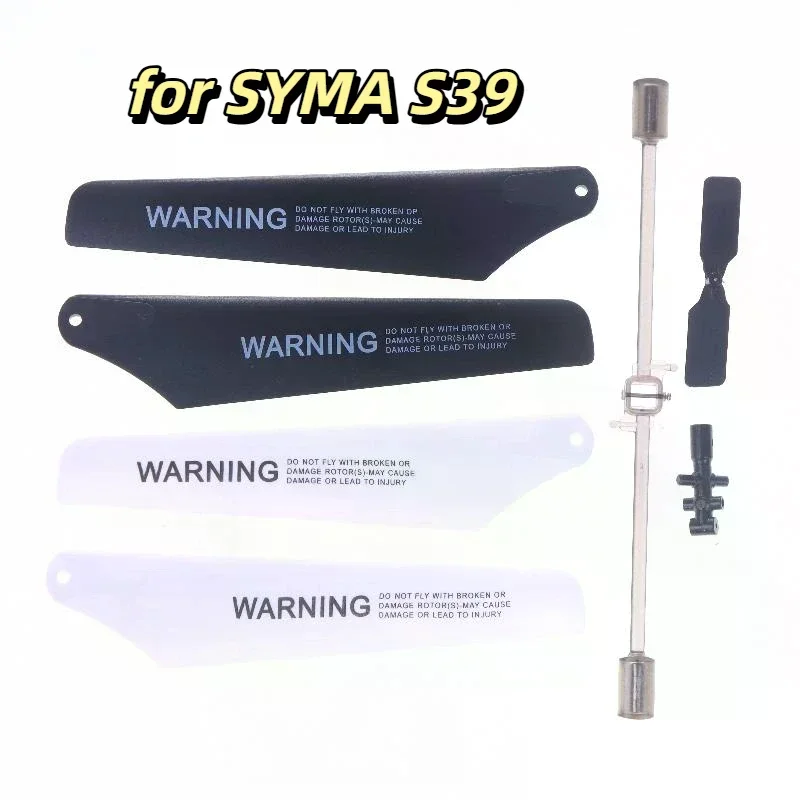 

SYMA S39 R/C Helicopter Replacement Parts Set Main Blade Wind Leaf Fan Props Buckle Flybar Tail Blade Toy Model Spare Kit