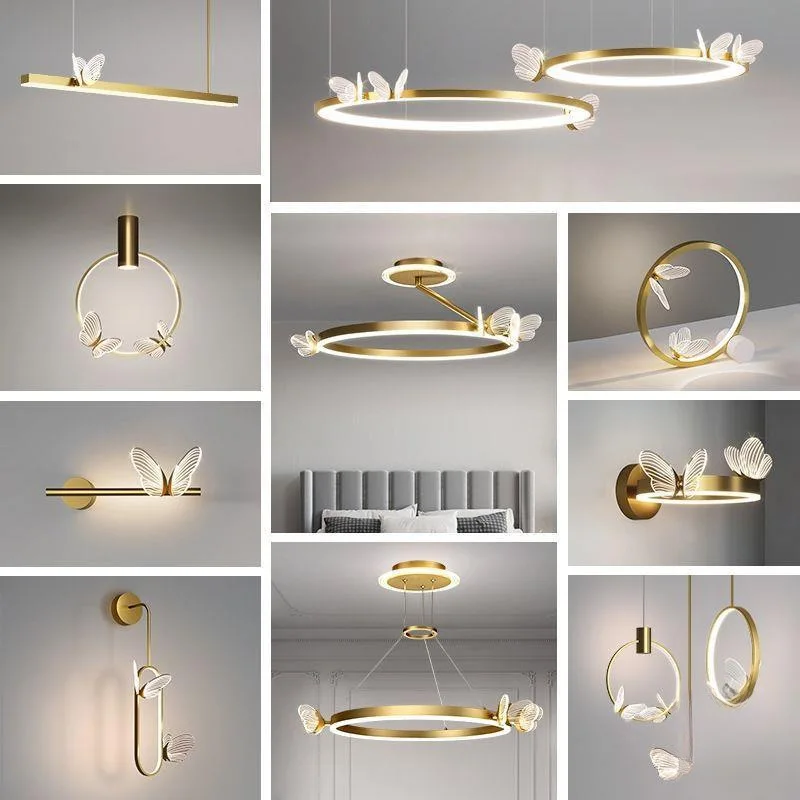 

Высококачественный светодиодный светильник-бабочка в скандинавском стиле, роскошный акриловый подвесной светильник для дома, для спальни, кабинета, гостиной, потолочный светильник