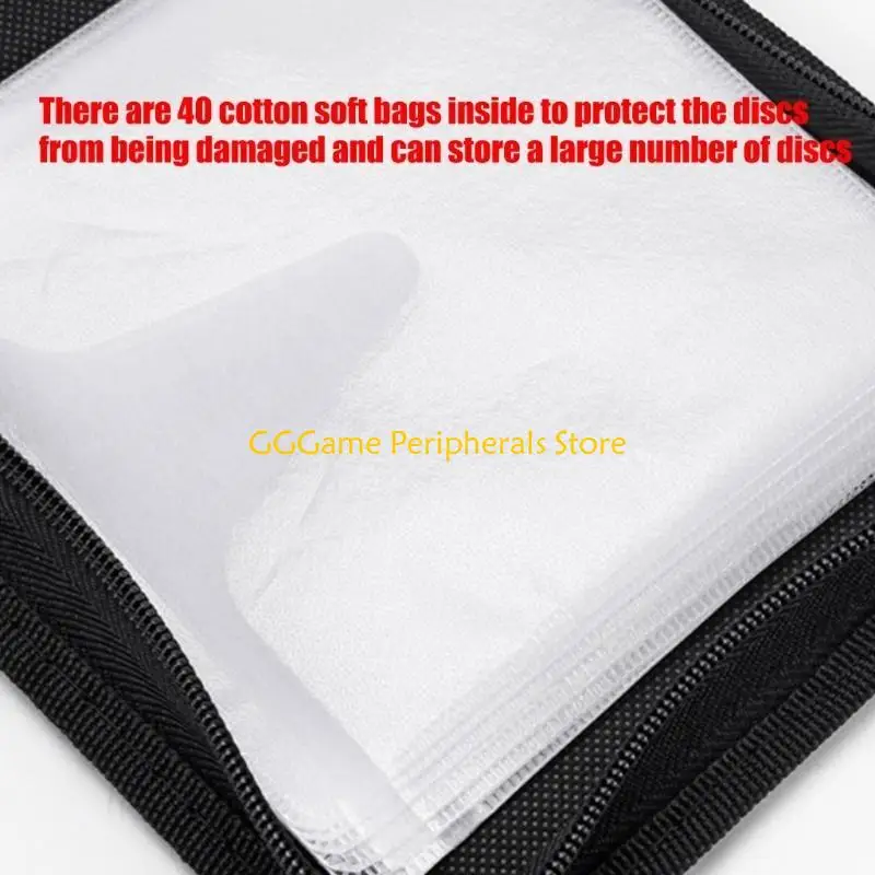 U55B PU Leather CDs Organizers Case Vehicle Use 40 Disc Storage Case Car Accessory