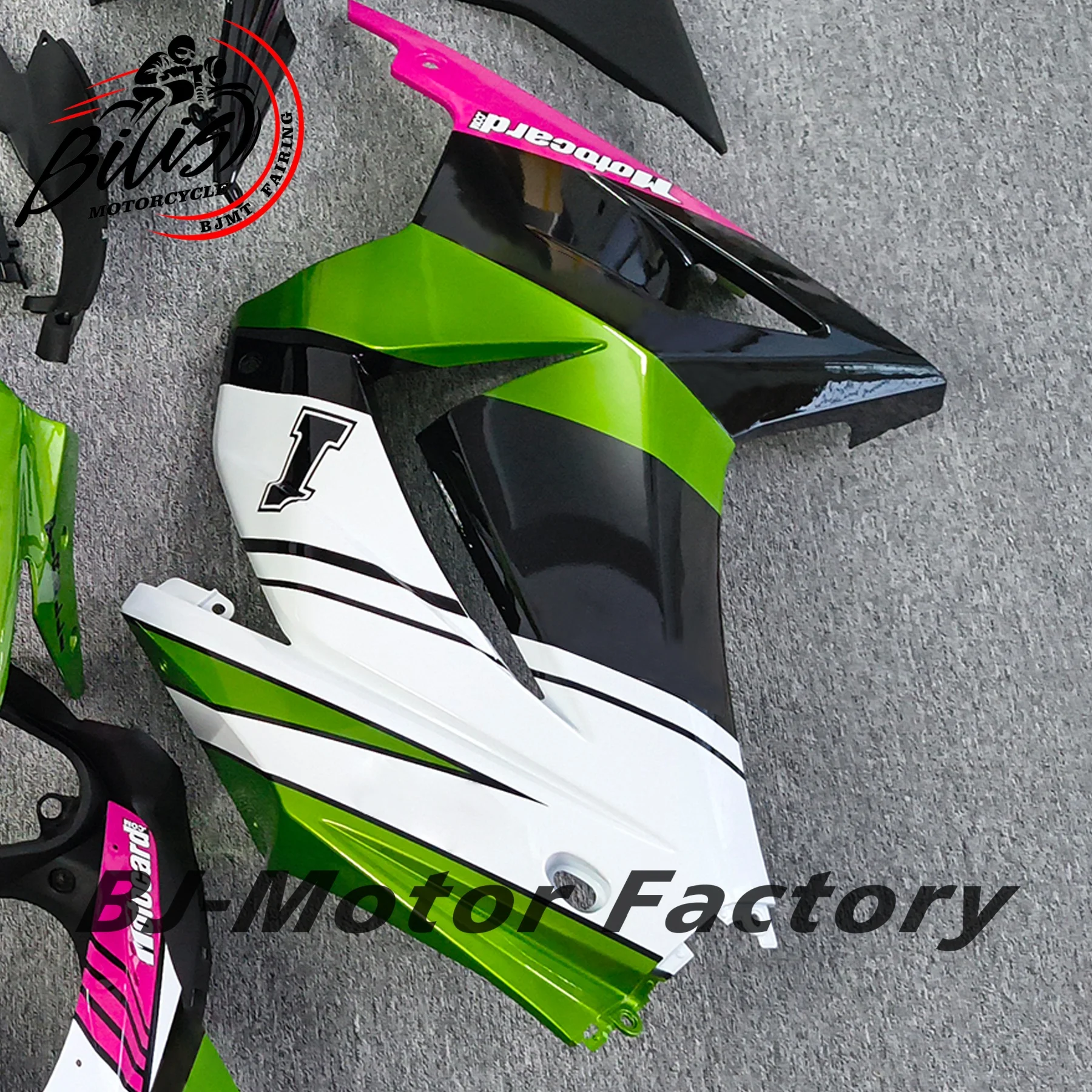 مجموعة انسيابية حقن لـ Kawasaki Ninja 250R ZX250 2008-2012 مجموعات هدايا EX250R 08-12 هيكل السيارة