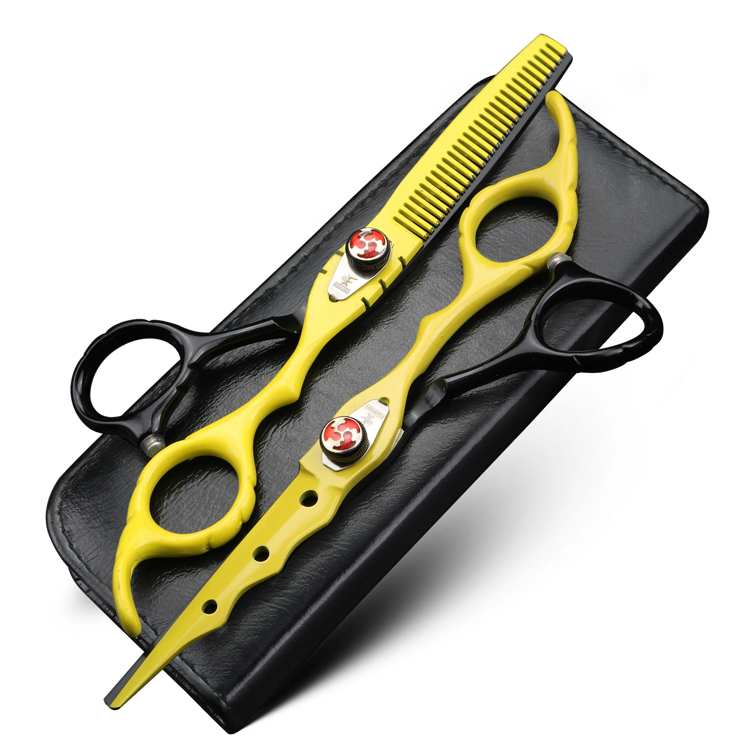 

XUANFENG 6 inch hair scissors with multiple colors, hairdresser styling tools, cutting scissors and thinning scissors