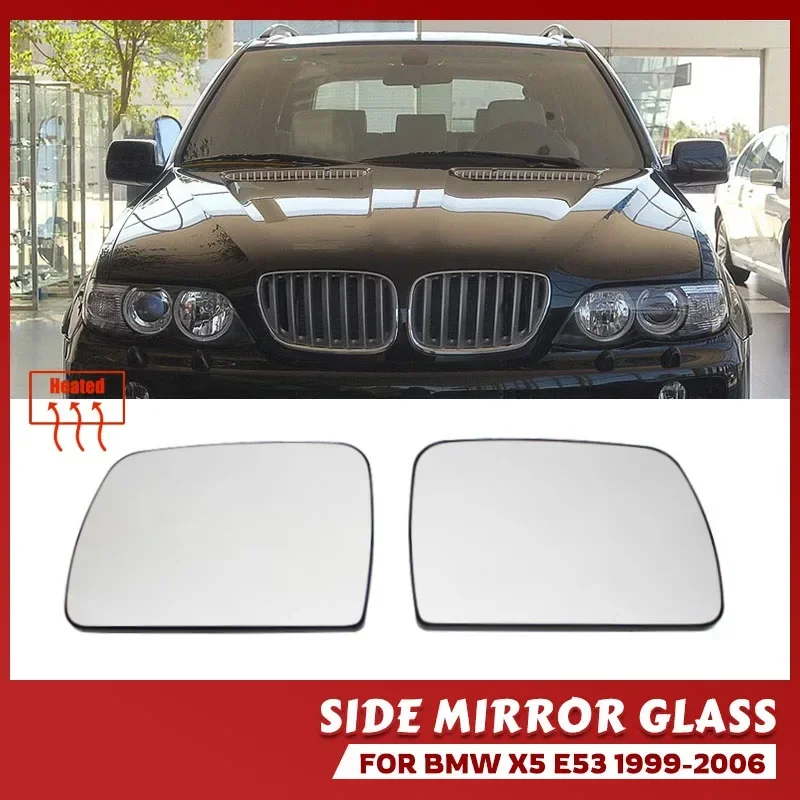 

Left and right heated side mirror glass suitable for BMW X5 E53 1999-2006
