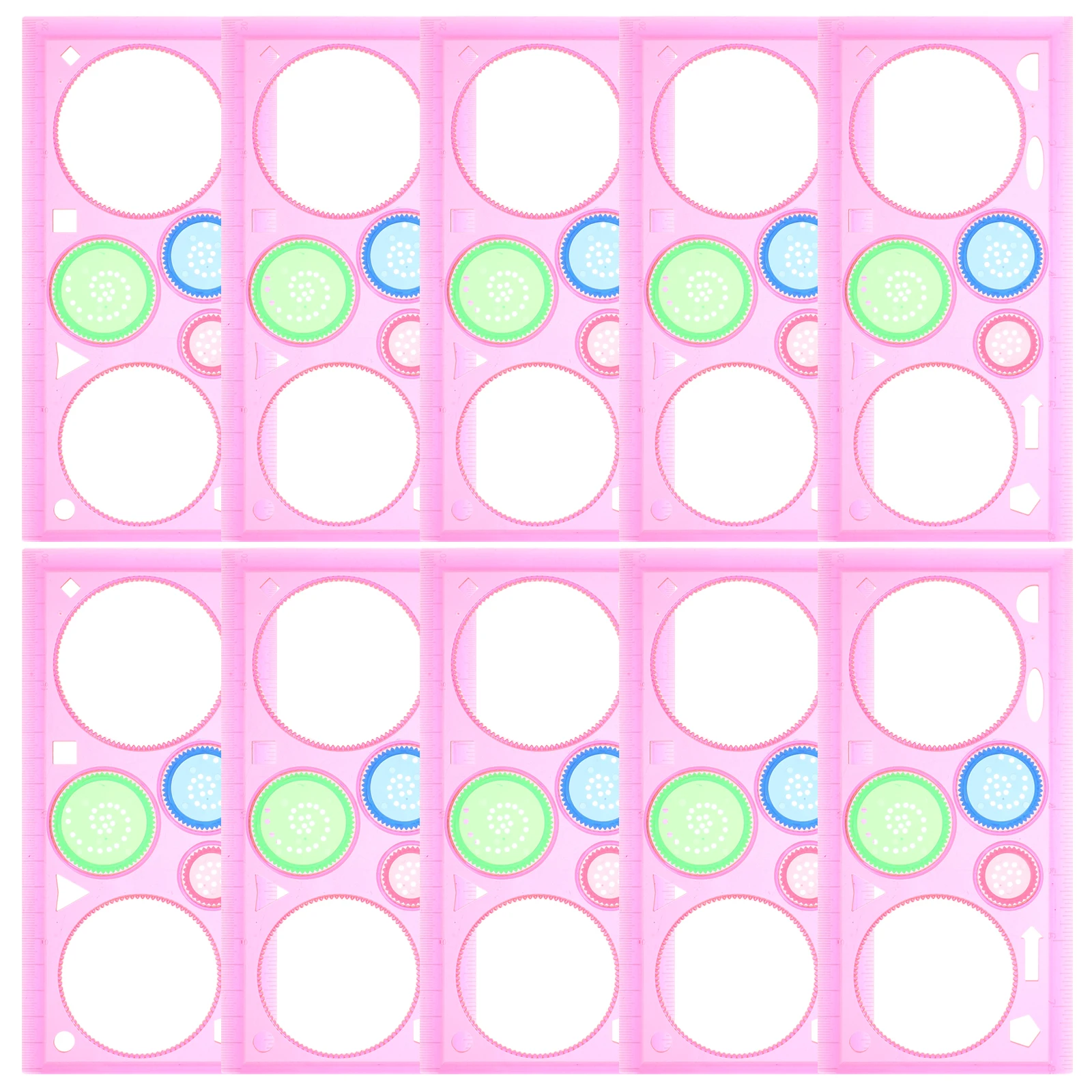 10Pcs Drawing Template Kaleidoscope Set Creative Drawing Tool for Kids Intelligence Development Interactive Play