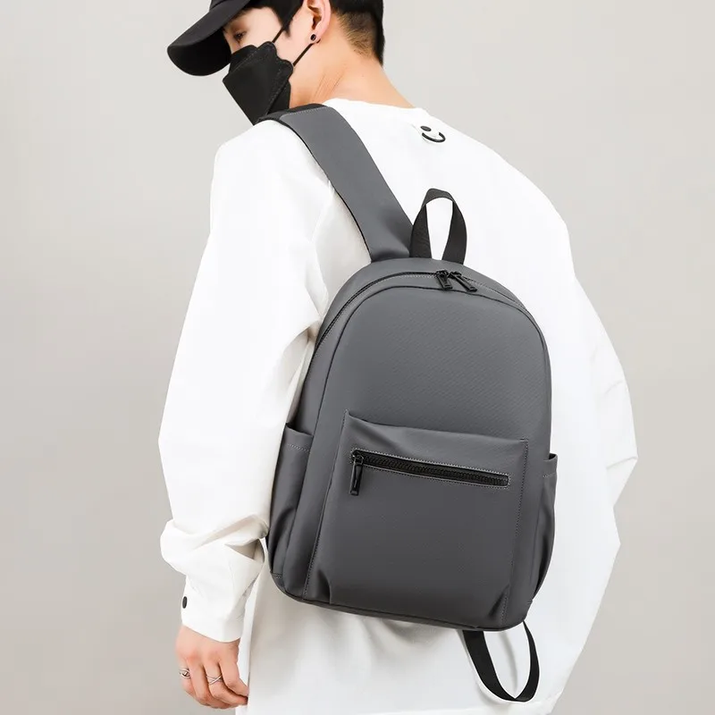 Europe and the United States simple and light schoolbag leisure large-capacity backpack out commuting light computer backpack.