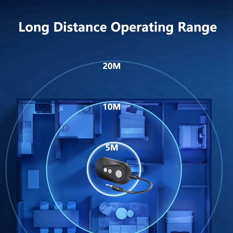 Bluetooth 5.4 LE Audio Music Auracast Transmitter Receiver Wireless Audio Adapter For Headphone TV Car MP3 Speaker