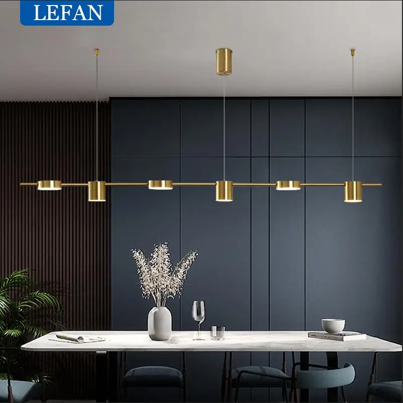 Modern Led Chandeliers Dining Table Ceiling Living Room Chandelier Kitchen Hanging Light Fixture Dimmable Indoor Lighting Lamp