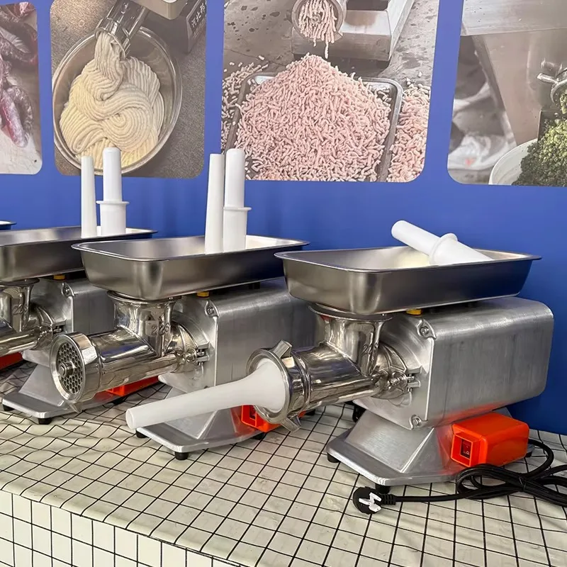 

High Power Electric Stainless Steel Meat Grinder Automatic Table Top For Frozen Chicken Beef Poultry-New Condition
