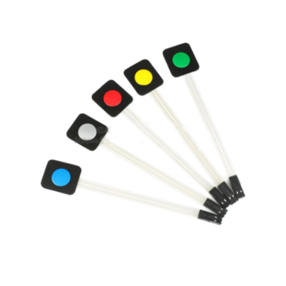 4Pcs=4 Color Membrane Switch Keypad 1 Key Matrix Membrane Switch Keyboard Board for Arduino DIY Single Key