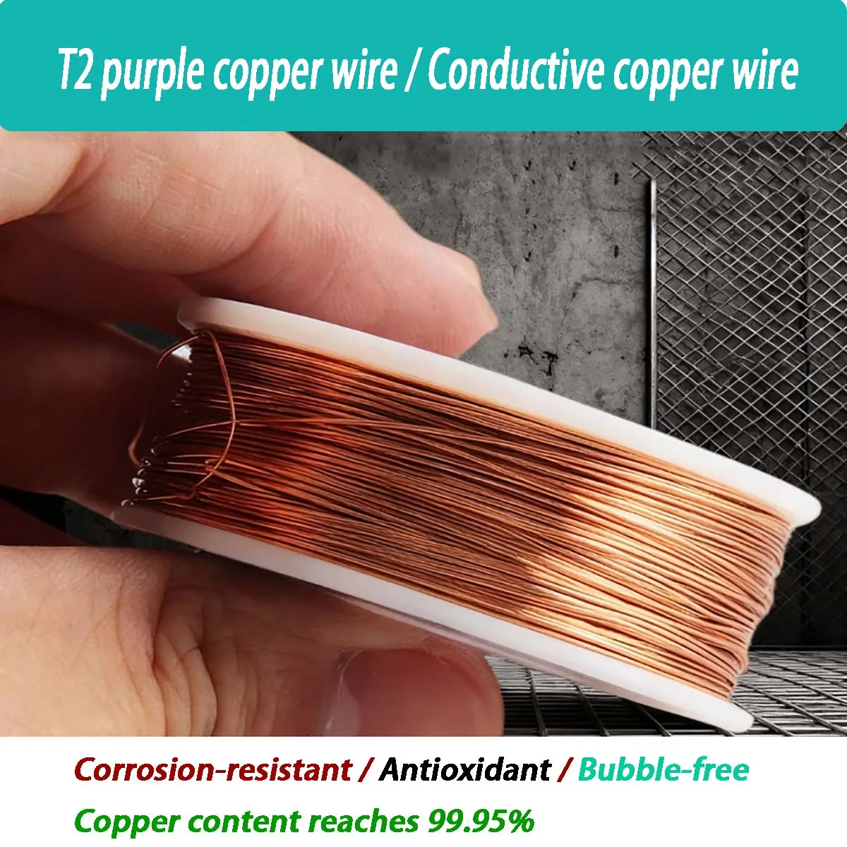 

T2 Pure Copper Wire Bare Red Copper Wire Conductive Copper Wire 0.5/1//2/3/4/5mm For Electrical Use