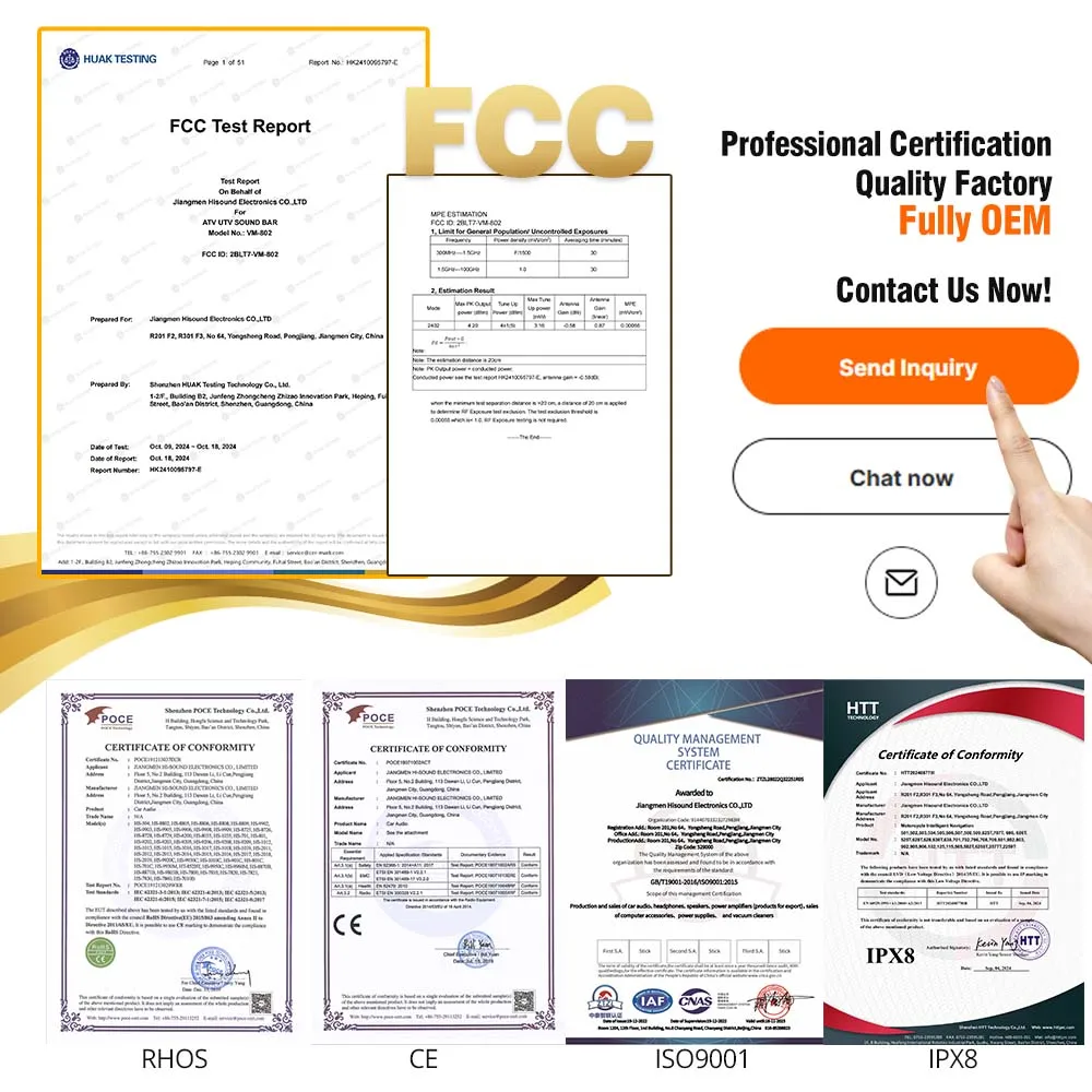 26 "6 مكبر صوت IP65 ATV UTV Sound bar AUX Bt LED صوت السيارة على الطرق الوعرة لسيارات الجولف وعربات المشاهدة معالم المدينة