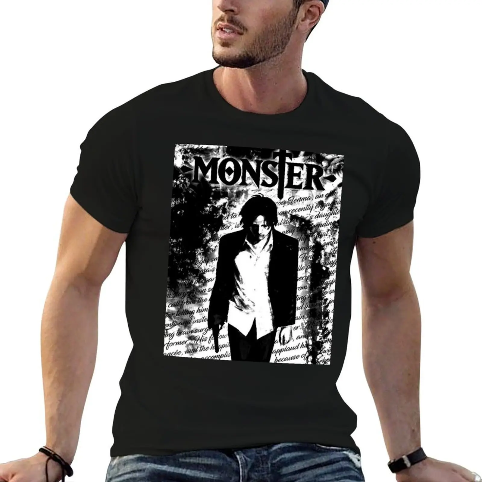 T-shirt Johan Liberte avec citations de Das Monster, tenue décontractée pour tous les jours