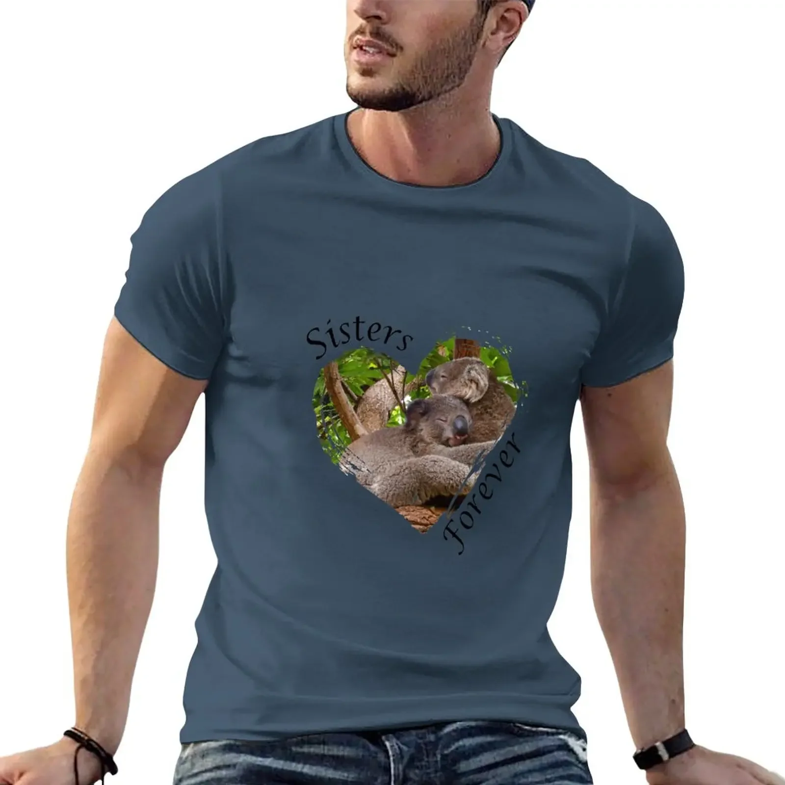 

New Sisters forever T-Shirt black t shirt oversized t shirts cute tops slim fit t shirts for men