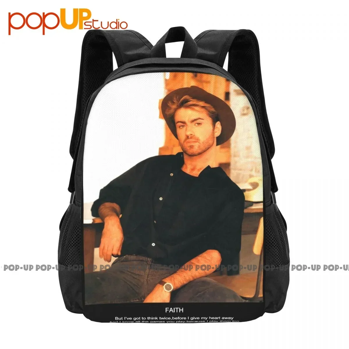 

Faith George Michael Wham Music Music Legend Backpack Large Capacity Vintage Swimming Personalised Clothes Backpacks