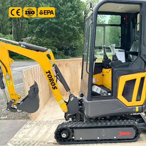 Mini escavatore con consegna veloce Motore diesel personalizzato da 1,6 tonnellate Piccolo escavatore Mini insaccatore compatto per fattoria CE/EPA di alta qualità