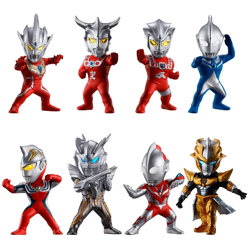 

Bandai Genuine Shokugan Ultraman Brothers Regulos Astra Kawaii Anime Action Figures Toys for Boys Girls Kids Gifts Collectible