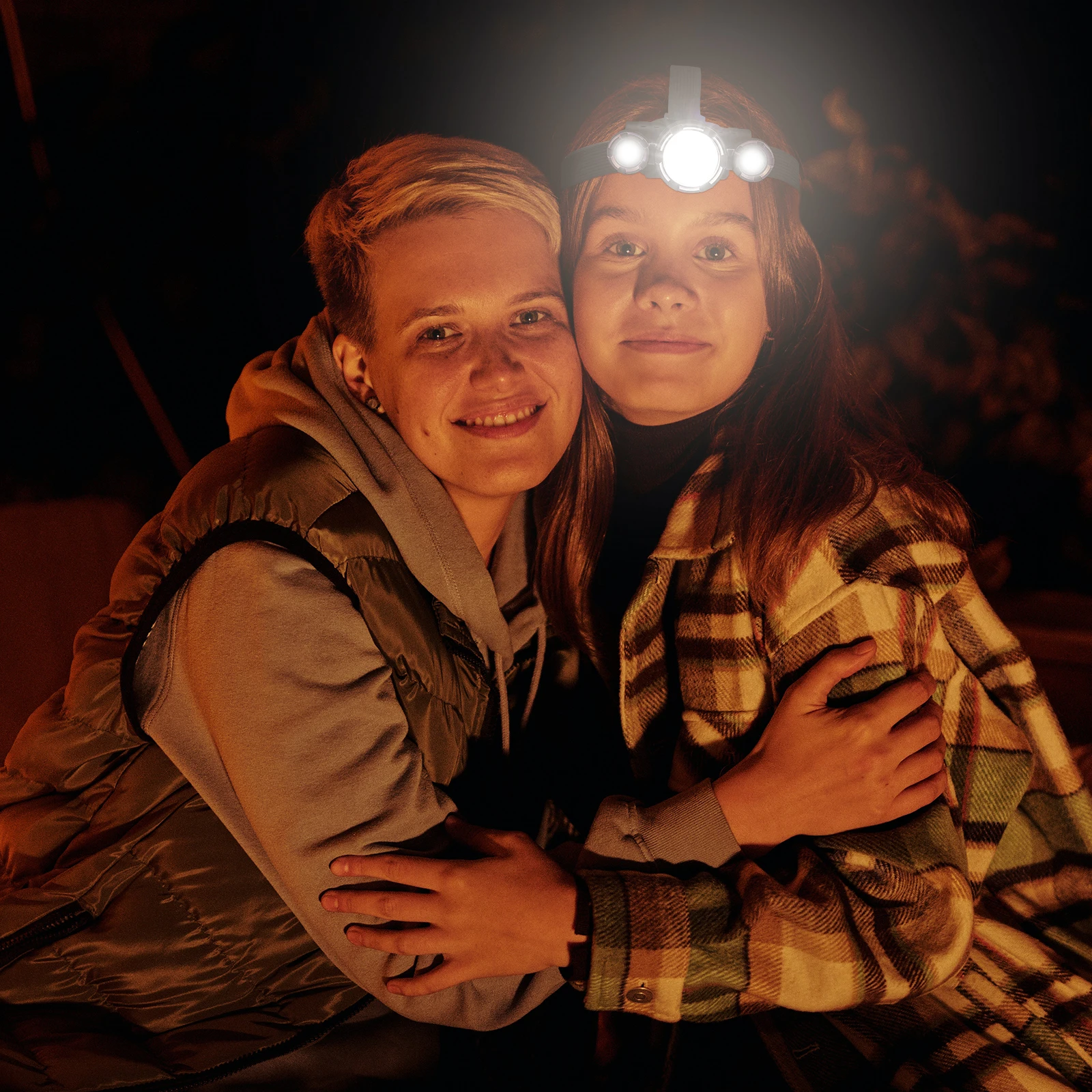 

1pc Led Headlamp Super Bright Waterproof Outdoor Light For Camping Hiking Fishing Rechargeable Multi-Functional Flashlight Night