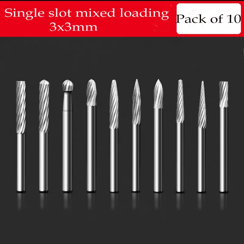 

Роторный напильник из вольфрамовой стали с шариковой канавкой, цилиндрическая фреза из твердого сплава с лезвием на топ3 мм.