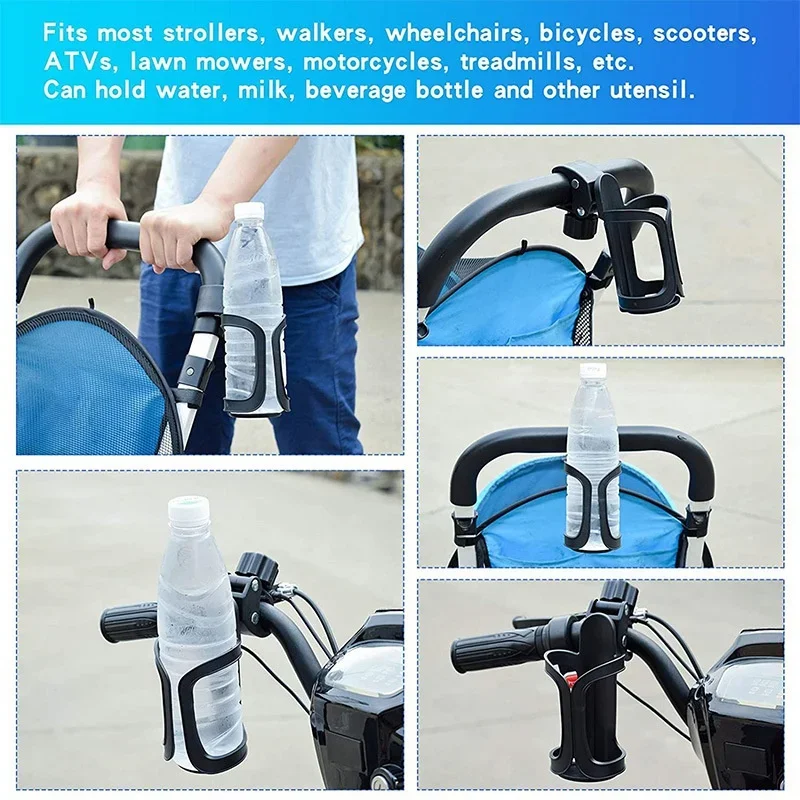 Motorcycle Water Cup Holder Universal Drink Holder Motorcycle Handlebar Bottle Holder Nylon Adjustable Accesorios Para Moto