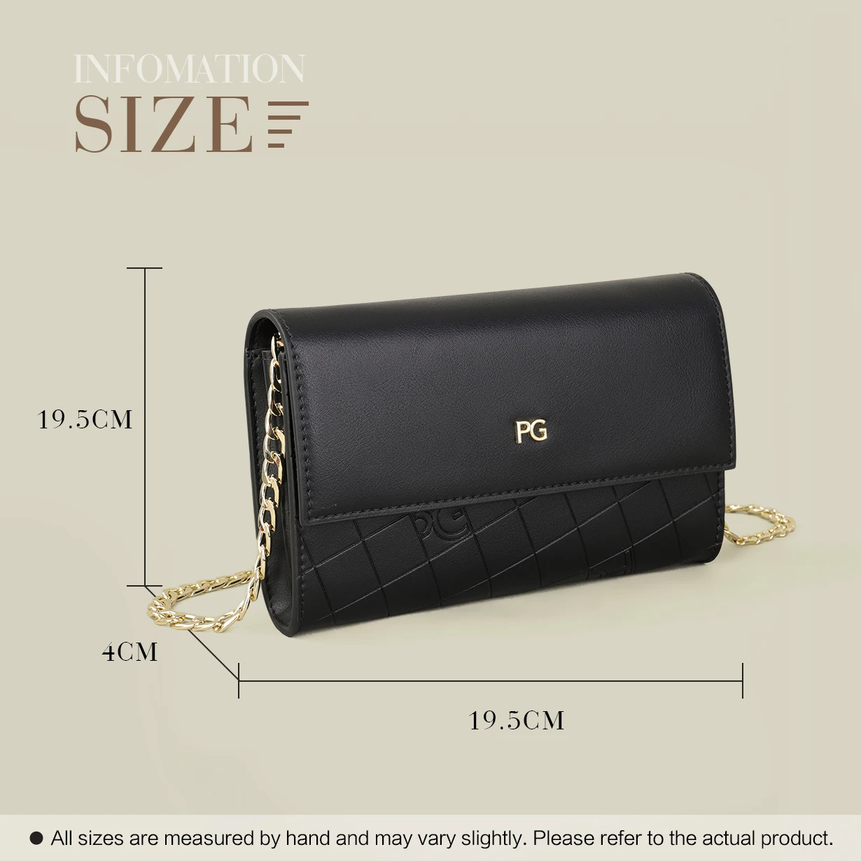 PG 2025 شتاء جديد حقيبة متخصصة المرأة حقيبة كروسبودي الراقية موضة تنوعا حقيبة كتف سلسلة