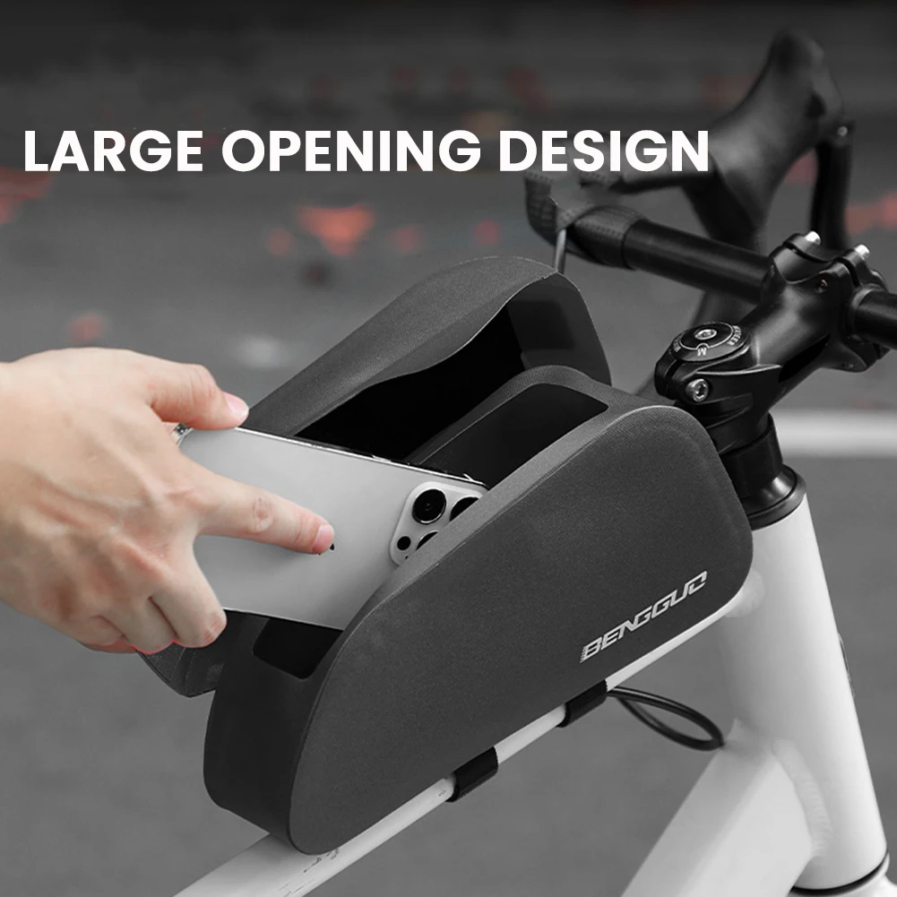 

1/2 шт., сумка с магнитной крышкой для велосипеда, водонепроницаемая сумка для велосипедной рамы, магнитная передняя рама, структурированная сумка, аксессуары для велосипеда