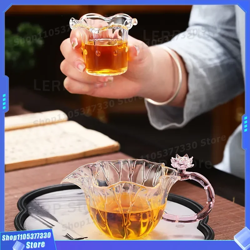 Youmeng High Borosilicate Glass Tea Separator Creative Basket Tea Sea for Household Kung Fu Tea Set Liang Heyun Lifting