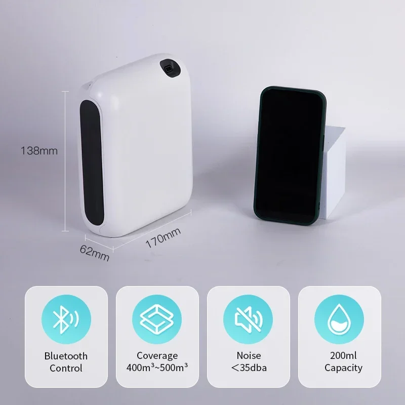 Diffusore di aromi 400m stomatnste per deodoranti per ambienti domestici spruzzatore dispositivo di profumo per aromaterapia diffusore di olio per macchine per oli essenziali intelligenti