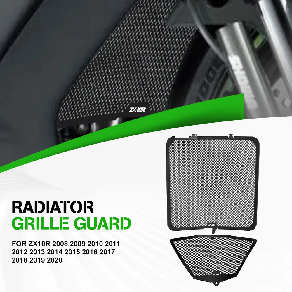 

FOR KAWASAKI ZX10R 2008 -2010 2011 2012 2013 2014 2015 2016 2017 2018 2019 2020 Radiator Grille Guard Cover ZX-10R Protector
