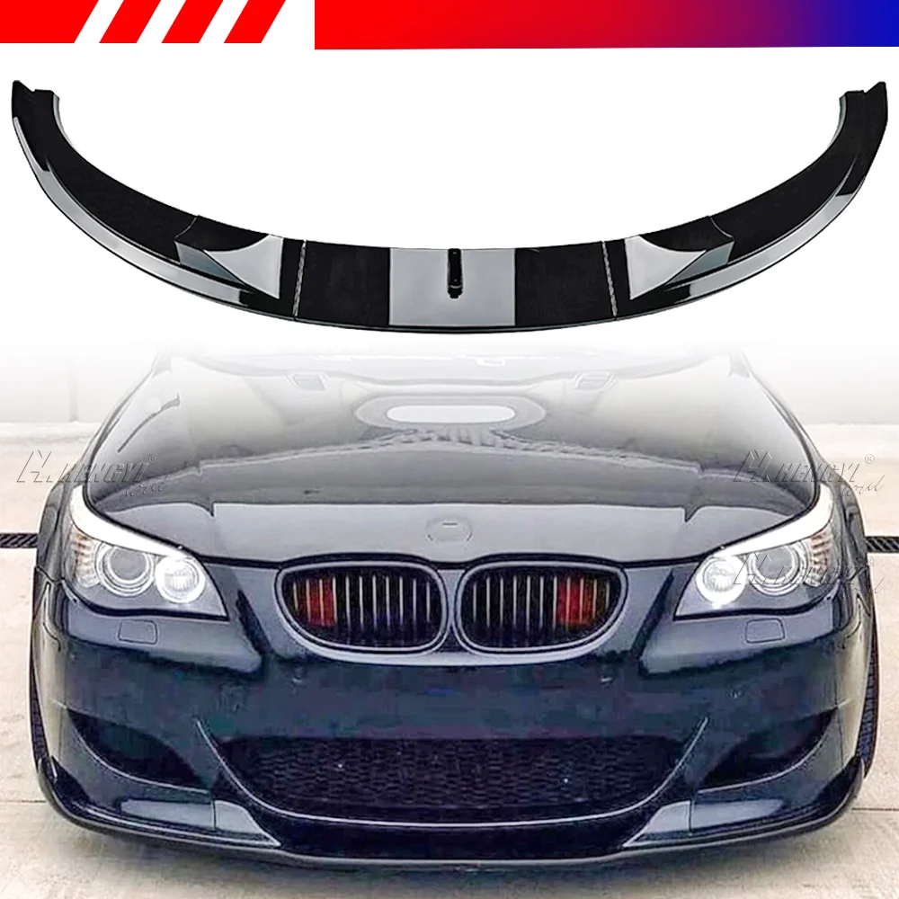 

For BMW M5 E60 E61 2004-2010 Front Bumper Lip Carbon Look Bumper Splitter Diffuser Exterior Front Bumper Decoration Refit Parts