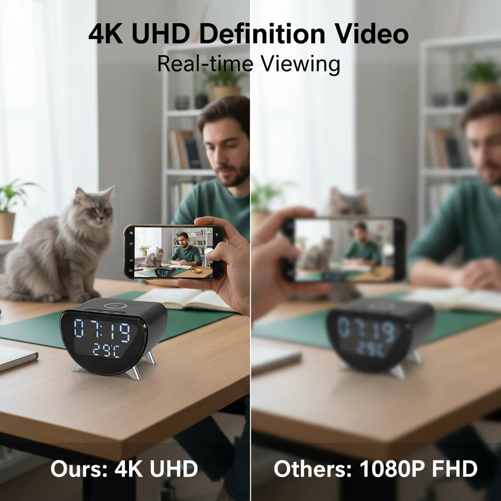 กล้องนาฬิกาปลุกพร้อมระบบชาร์จไ - Home Office For Mac บทวิจารณ์และราคา