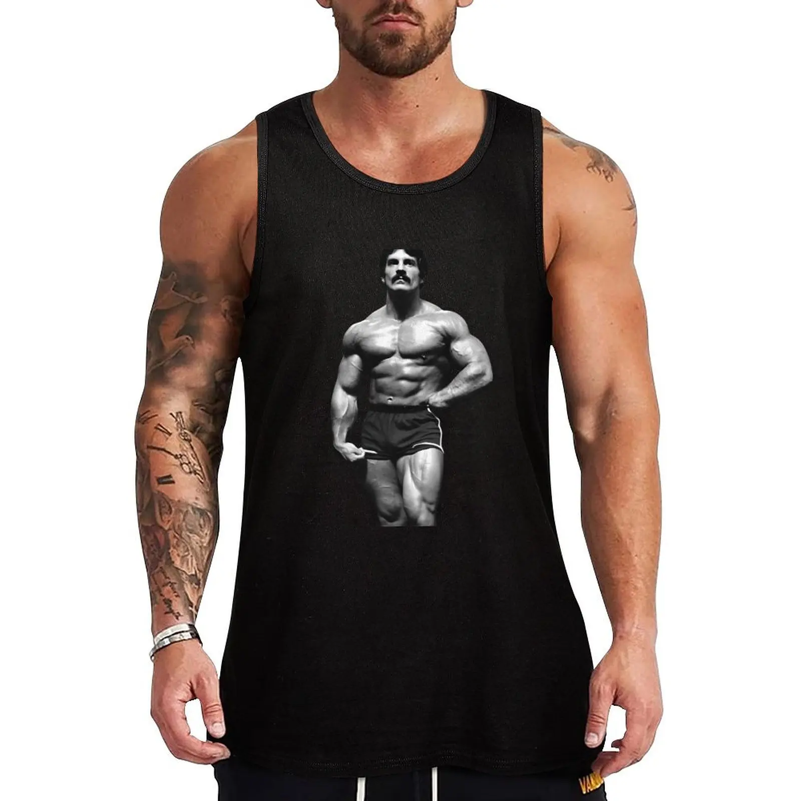 Mike Mentzer BodyBuilding Tank Top Cotton Tank Top Soft Casual Sleeveless Shirt