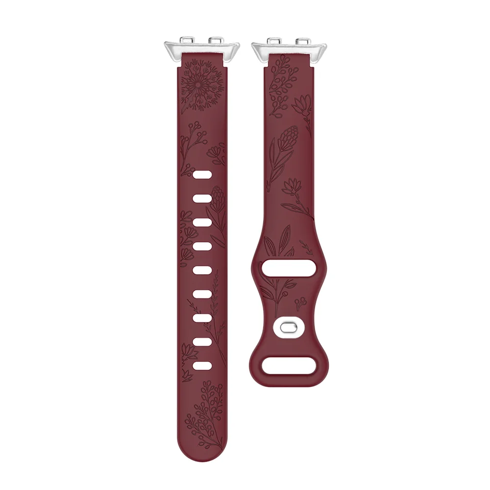 

Quick Release Strap For Honor Band 9 10 Dandelion Pattern Strap Bracelet Waterproof Sport Silicone Band Watch Accessories Woman