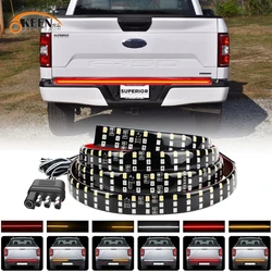 Tira de luces LED para puerta trasera de coche Ford F150, luz de marcha atrás de freno, señal de giro de conducción, 49 