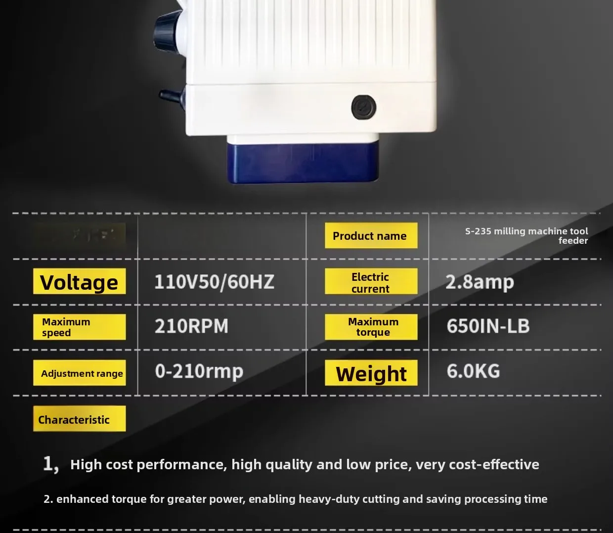 Fresadora Tongyi torreta de eje X electrónica automática