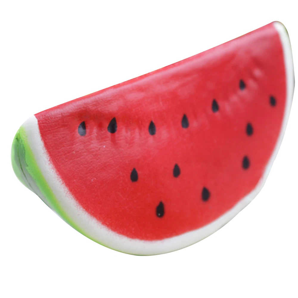 Fashionclubs 1pcs Jumbo Slow Rising Scented Watermelon Slice Bread Bun Charms Squeeze Toy Gift