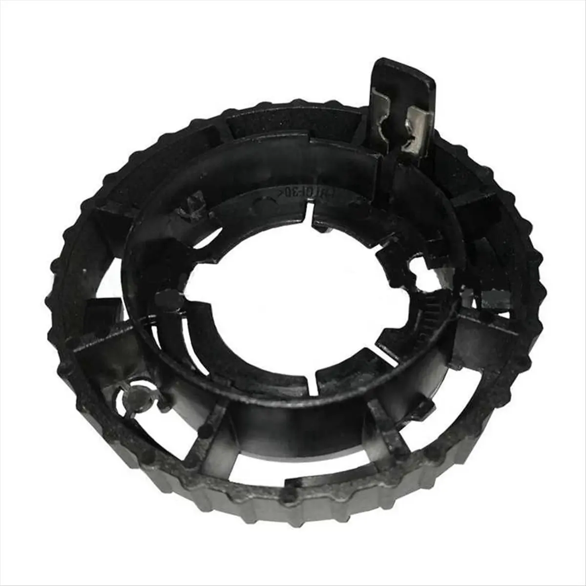 #38J Headlight Base,2 Pcs Lamp Buckle Base Xenon Lamp Base Clamp Ring D2S 1300290120 (Black)