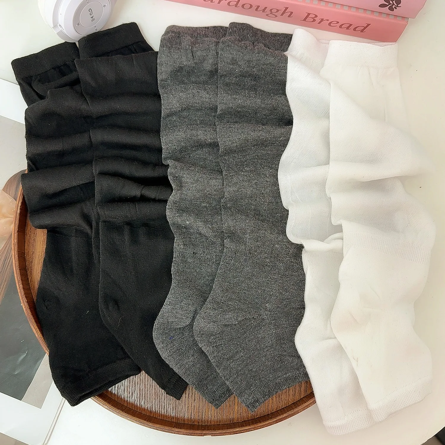 3/1pairs الصيف نصف الساق الباليه الجوارب الصيف سامسونج العجل مطاطا جورب المرأة الكورية الحلو Y2K أنبوب طويل كومة Sockings