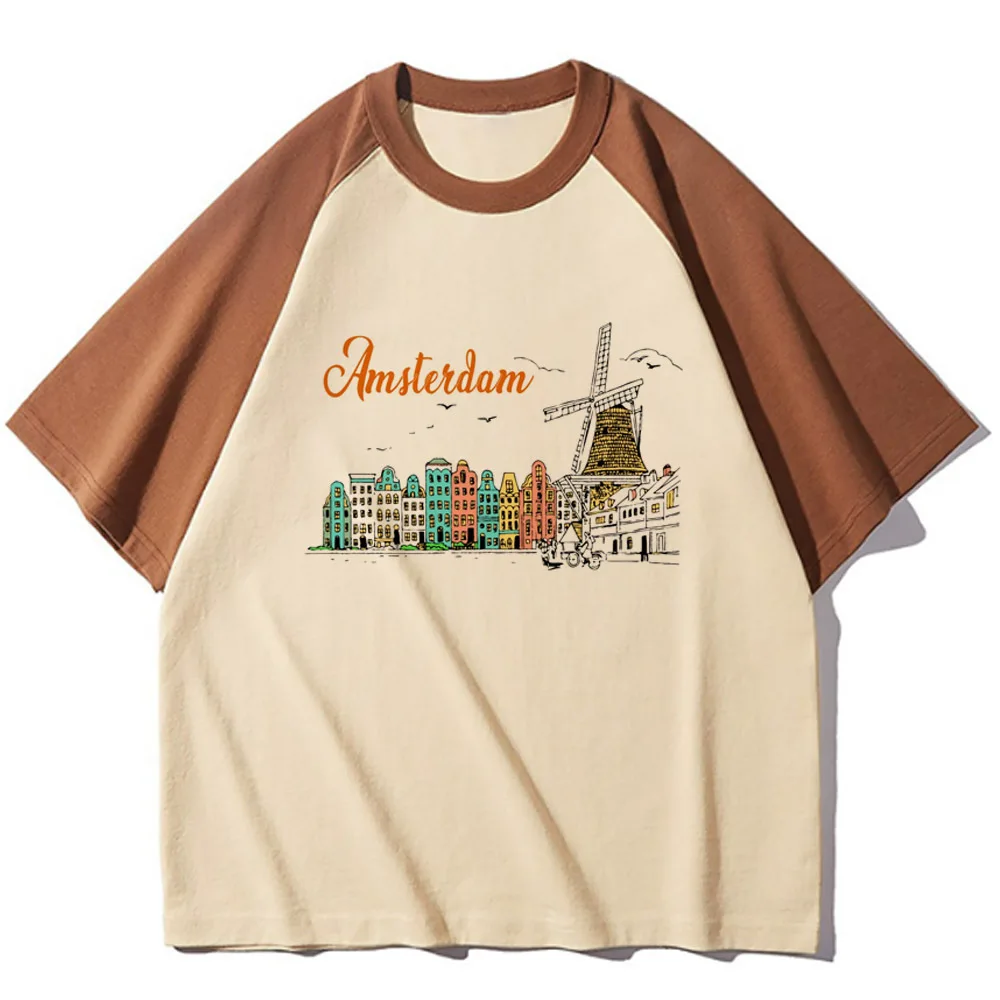 the Netherlands t shirt women patterned tshirt girl funny y2k 2000s clothing