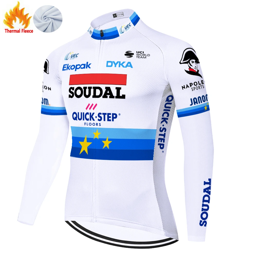 2023 tenue cycliste homme QUICK STEP Team long sleeve Cycling jersey maillot invierno ciclismo hombre bicycle shirt winter