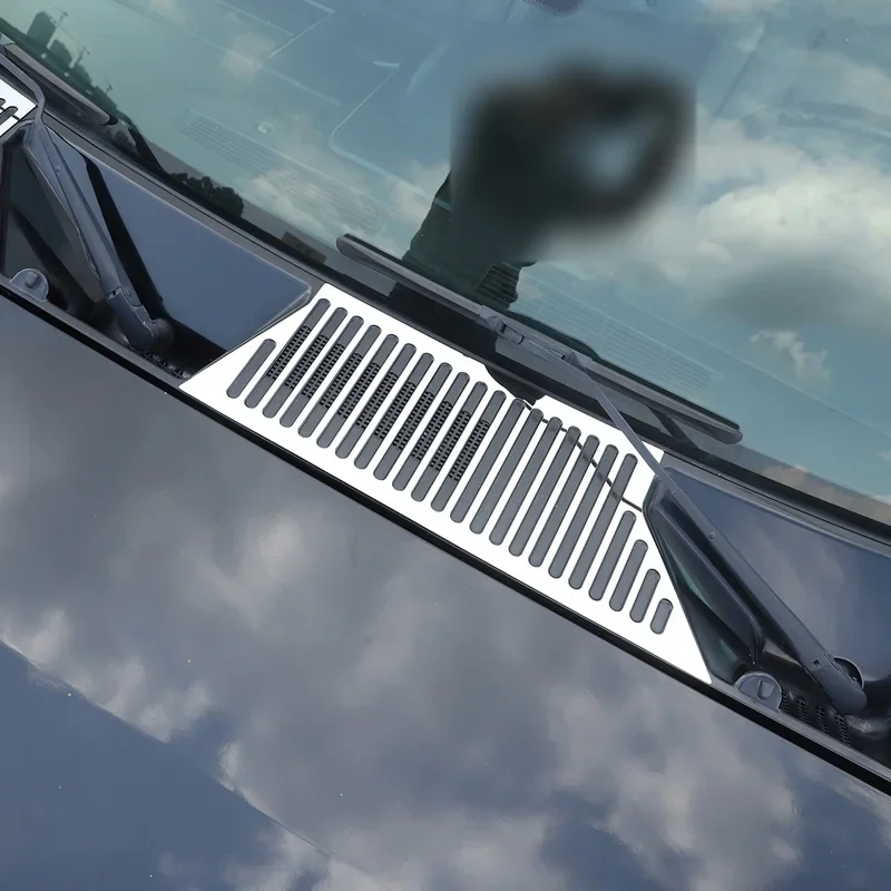 For Hummer H2 2003-2009 Stainless Steel Bright Silver Car Hood Engine Air Outlet Cover Trim Stickers Car Exterior Accessories