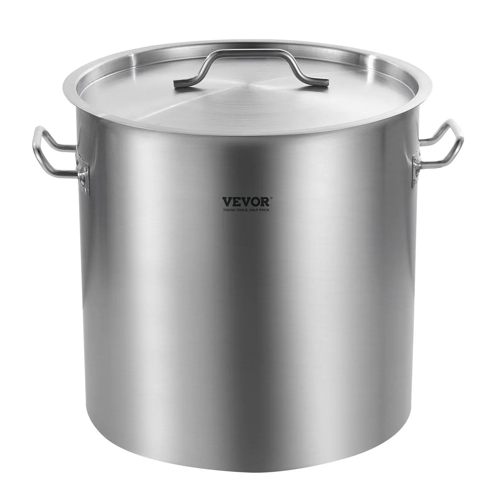 

Коммерческая кастрюля из нержавеющей стали 53QT, кастрюля большой емкости с крышкой для ресторана и домашней кухни