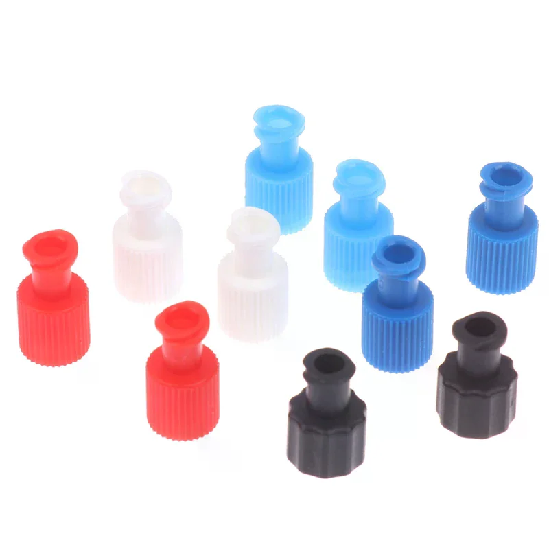 10Pcs PP Male Female Luer Lock Integrated Plug Adapter Air Valve Pipe Dispensing Glue Syringe Barrel Fitting Connector End Caps