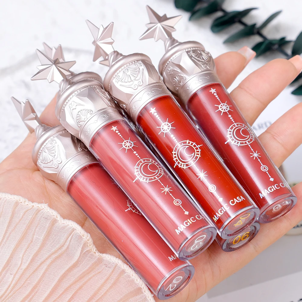 Brillo de labios de agua de espejo transparente, brillo de labios de gelatina, lápiz labial hidratante impermeable, tinte de maquillaje transparente Rosa desnudo, cosmético, 3 piezas por juego