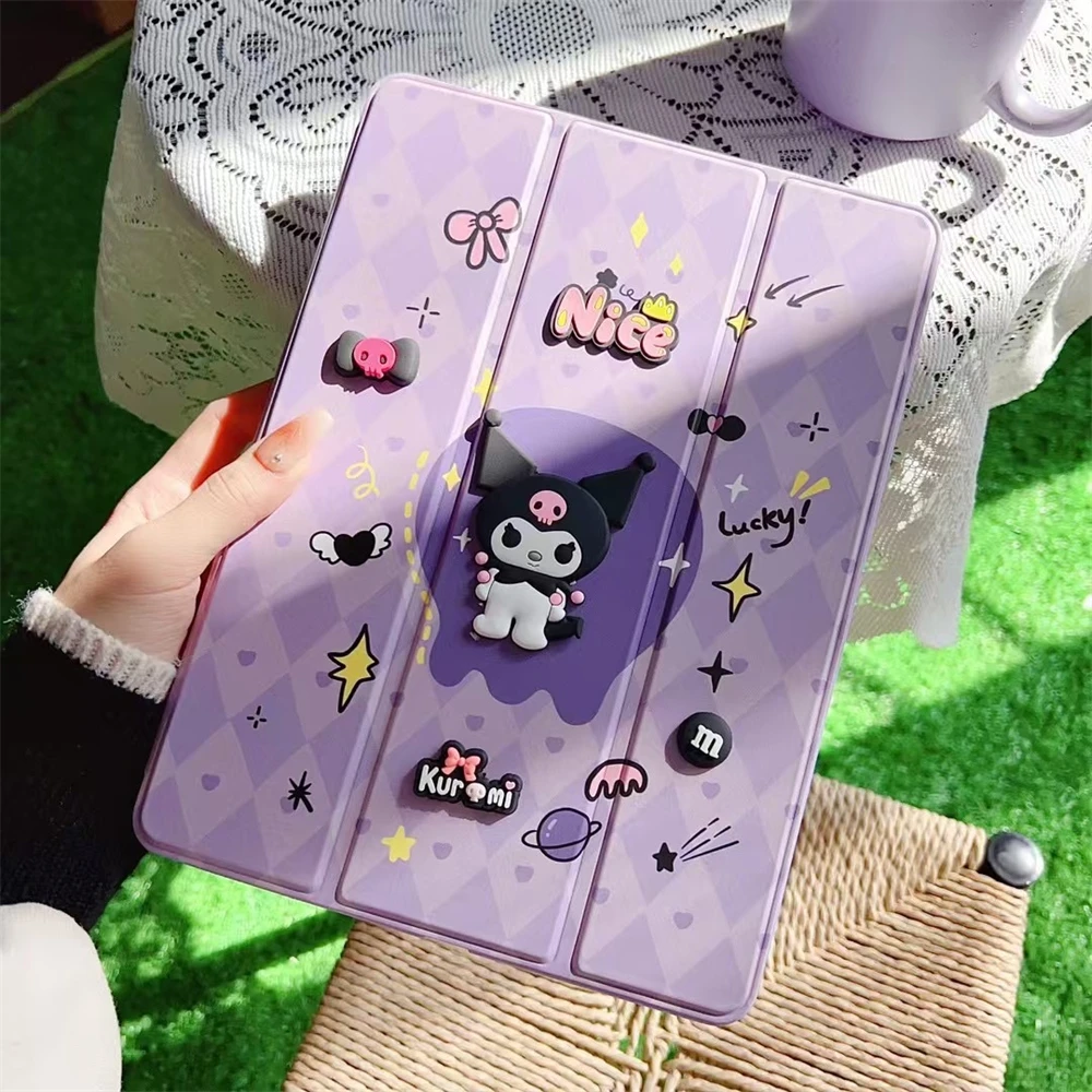for iPad Pro 11 2024 Case Air 5 Air4 10.9 10th 11th Gen 9 8 7 10.2 Inch 9.7 5th 6th Mini6/7 Air2025 Cover with Pencil Holder