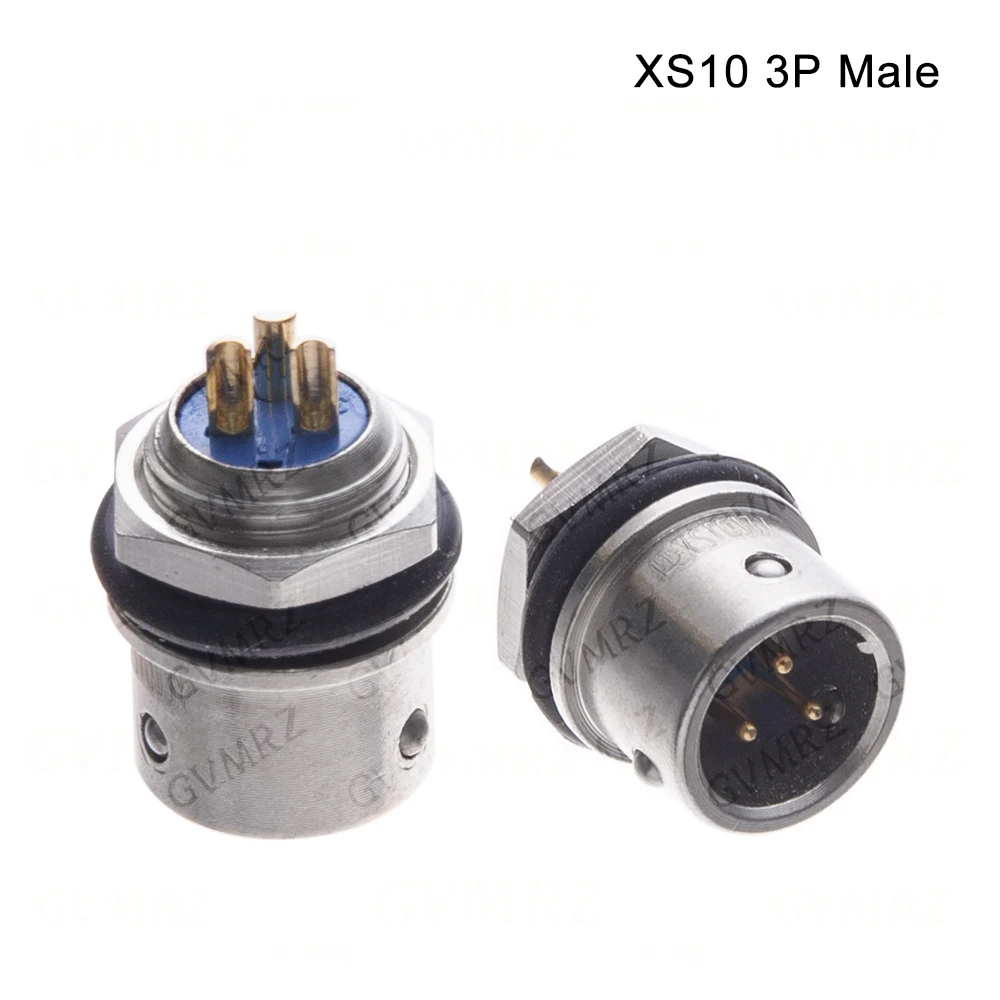 1PCS XS10 2PIN 3PIN 4PIN 5PIN Docking Aviation Plug Socket Waterproof Circular Connector Integrated circuit Male and Female